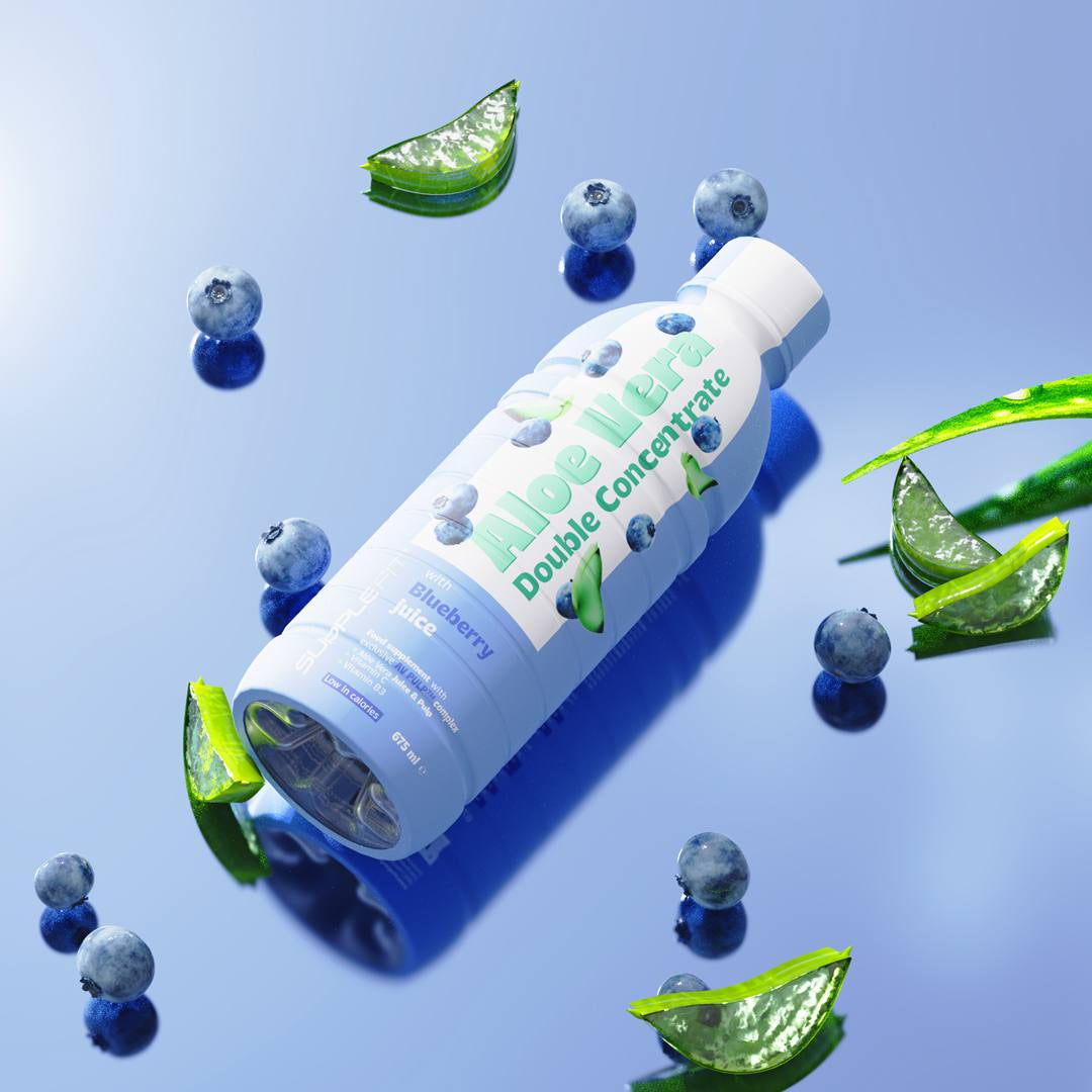 INTB061 - ALOE VERA Jugo y pulpa con jugo de arándano - 675 ml